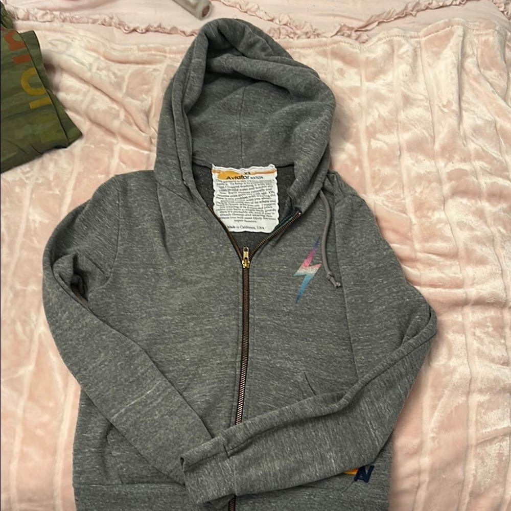 Aviator Nation Gray Jacket with Signature Style